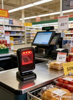 Escáner de Escritorio SV2022 para Escanear Facturas y Códigos, Admite Rotación Multiángulo y Escaneo de Códigos de Alta Velocidad