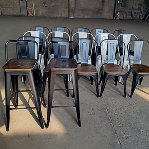 Taburetes de Bar <span class=keywords><strong>Tolix</strong></span> de Diseño Italiano, Precio Económico, para Exteriores, <span class=keywords><strong>Taburete</strong></span> de Bar de Metal Pintado para Cocina - Product Image 6