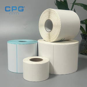 Etiqueta Térmica Ecológica con Recubrimiento Superior Personalizada por el Fabricante, Rollo de Etiquetas Térmicas con Código de Barras de 50x30, Papel de Etiquetas Autoadhesivas - Product Image 1