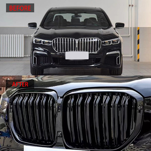 Reemplazo de Parrilla para BMW Serie 7 G12, Material ABS Negro Brillante, para Modelos 2019-2022 - Product Image 2