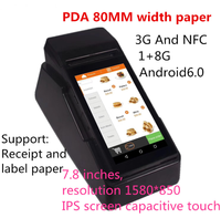 Peripage — imprimante thermique portable Android 6.0, 80mm, écran tactile intelligent, sans fil, avec PDA, scanner de codes barres,