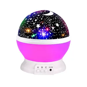 Outlet Night Light USB Rechargeable Dream Rotating 3D Star Sky LED Projection Light Laser Star Projection Lamp