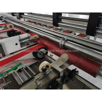 Machines de pose et de collage de boîtes en carton ondulé entièrement automatiques, ligne de production d'emballages en carton