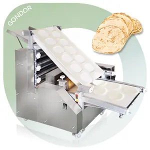 Domestic Auto Fully Automatic Pizza Crust Make Commercial Arabic Pita Bread Roti Maker Tortilla Wrapper Machine