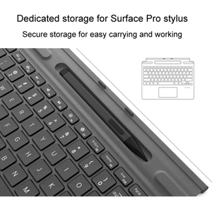 แป้นพิมพ์แท็บเล็ตสำหรับ <span class=keywords><strong>Microsoft</strong></span> Surface Pro <span class=keywords><strong>8</strong></span> / 9 / 10 /x คีย์บอร์ดแม่เหล็กแท็บเล็ตไร้สายสัมผัส backlit คีย์บอร์ดพร้อมช่องเสียบปากกา - Product Image 5