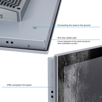 Ordinateur industriel tout-en-un sans ventilateur avec écran tactile capacitif PCAP IP66 de 15,6, 18,5 et 21,5 pouces, compatible Linux et Windows