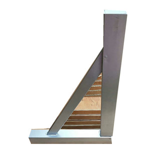 Regla cuadrada de asiento ancho de aluminio y magnesio con ángulos interiores y exteriores de 90 grados, regla cuadrada de aleación de aluminio y magnesio - Product Image 4
