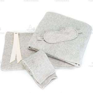 Ensemble de couverture en cachemire de qualité pour l'automne et l'hiver, taille king, couverture en acrylique, coton, laine et cachemire sur mesure, chaussettes, masque pour les yeux - Product Image 3