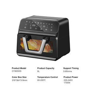 <span class=keywords><strong>Friteuse</strong></span> à air de 9 litres multifonctionnelle domestique d'une capacité de 9 L <span class=keywords><strong>XXL</strong></span> Friteuses électriques intelligentes avec fenêtre visible - Product Image 6