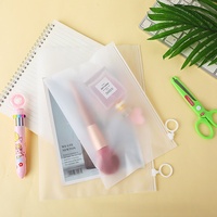 Sac d'emballage personnalisé de haute qualité avec fermeture éclair coulissante, sac en EVA givré avec fermeture éclair et tissu