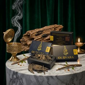 Sanai Aswad 50g Madera de Oud, Piezas de Agarwood Seleccionadas con Característica Amaderada Oscura para Quemar Bakhoor, Uso Personal - Product Image 1