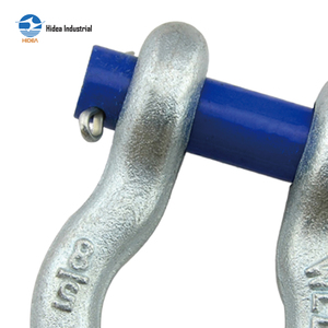 HIDEA US Type <span class=keywords><strong>G213</strong></span> Manille à languette ronde robuste en acier au carbone galvanisé de 0,5t à 35t, manille d'ancrage en forme de lyre pour l'industrie - Product Image 4