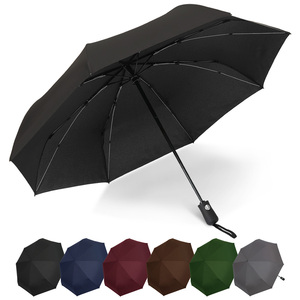 Paraguas automático de 23 pulgadas, impermeable, personalizado, para uso diario, protección solar y contra la lluvia, compacto, con impresión personalizada, plegable en 3 partes. - Product Image 1