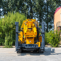 Machine de Forage Portable Hydraulique sur Chenilles pour Puits d'Eau 800m, Sondeuse de Puits d'Eau 300m à Moteur Diesel