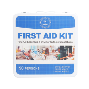 Botiquín de Primeros Auxilios de Metal para 50 Personas, 175 Piezas, Accesorios Médicos Básicos, Botiquín de Primeros Auxilios para el Hogar, Oficina y Exteriores - Product Image 5