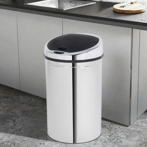 Poubelle intelligente automatique en acier inoxydable de 40 litres de qualité supérieure avec capteur et couvercle pour cuisine ou bureau - Product Image 3