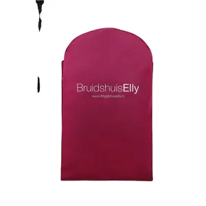 red color garments bag dust bag for clothes garment bag for travel durable reusable gown cover dress cover