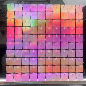 30*30cm pink Sequin Shimmer Wall <strong>Backdrop</strong> Wall Shimmer Wall Panels <strong>Backdrop</strong> for Wedding Birthday Party Decoration - Product Image 4