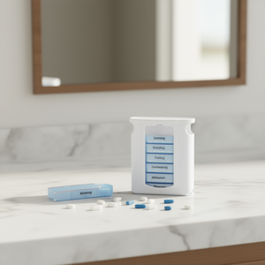 <b>Tablet</b> Box For <b>7</b> Days With Daily Compartments Pill Organizer Weekly Storage - Product Image 3