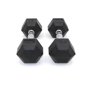 Haltère poignée en métal fonte caoutchouc hexagone haltère hexagonal haltères en caoutchouc haltères équipement de fitness - Product Image 4