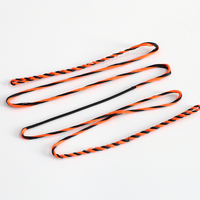 Cordage de tir à l'arc Akusta D97 Recurve Bow String AMO 62-70 pouces 12 14 16 18 brins Noir-Orange