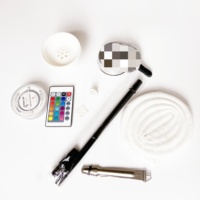Shisha Hookah Portable en acrylique, avec voyant Led, boîte en plastique, nouveau modèle, bon marché, vente en gros