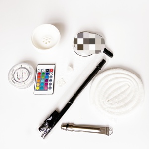 Günstige Tragbare Großhandels-<span class=keywords><strong>Shisha</strong></span> Acryl-Wasserpfeifen Mit LED-Licht Elektrische Hookah Plastikbox Chicha - Product Image 4