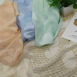 Hersteller Großhandel 75D Banda nna Flower Polyester Pure Chiffon Clipped Fabric