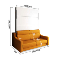 Lit escamotable avec mécanisme de canapé pliant Ensemble de lit escamotable Quincaillerie pour chambre à coucher