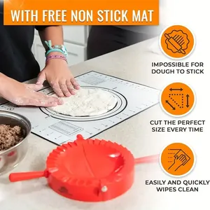 Lot de 4 moules professionnels écologiques en plastique pour raviolis, presse à pâte, emporte-pièces, façonneurs de pâtisserie, pour pierogi et biscuits, pour la cuisine - Product Image 5