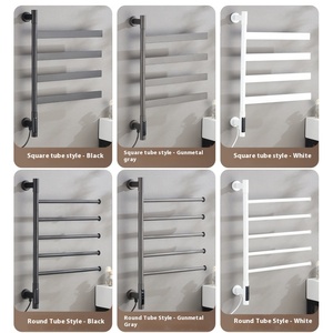 Toallero eléctrico inteligente <span class=keywords><strong>de</strong></span> acero inoxidable, diseño giratorio sin taladro con calefacción para baño, transfronterizo para productos <span class=keywords><strong>de</strong></span> <span class=keywords><strong>Amazon</strong></span> - Product Image 4