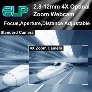 Caméra Web ELP 3MP 2048X1536 H.264 WDR, caméra Web USB, mini caméra pour ordinateur de conférence, caméra externe avec zoom manuel, objectif CS - Product Image 4