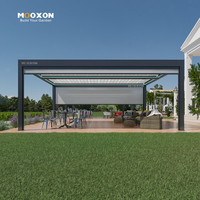 Mooxon Bio climatic Pergola Aluminium Motorisiertes Dach Skypoly Technology Fortschritt liches Außen abdeckung system