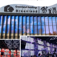 Affichage à LED d'écran en verre transparent pour des affichages de fenêtre de magasin de bijoux et de centre commercial