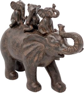 Figura de <span class=keywords><strong>elefante</strong></span> de resina para decoración del hogar, estatua decorativa de 8 "H 3 - Product Image 6