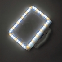 Lupa plegable 3 en 1 con lupa de mesa LED fácil de llevar