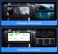 Reproductor de DVD con GPS y Pantalla Plegable de 12.3 Pulgadas, Android 13, Octa Core, 4+64GB, para Range Rover Vogue 2015-2017, CarPlay Inalámbrico