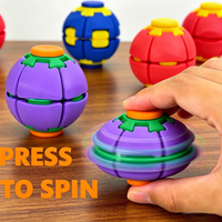 Balle anti-stress en plastique imprimée en 3D, jouet multicolore à presser et à tourner pour enfants de 5 à 7 ans et adultes, soulage l'anxiété