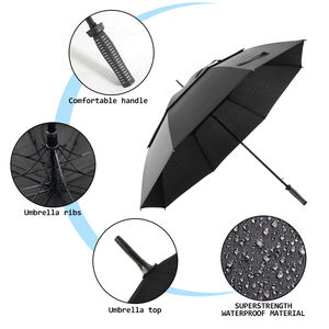 Parapluie de golf extérieur personnalisé avec logo, super grand, résistant au vent, robuste, pour la publicité et les événements promotionnels - Product Image 5