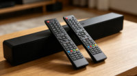 Télécommande audio multifonction pour téléviseur, compatible avec home cinéma, barre de son, amplificateur, télévision HD, certifiée ISO et RoHS, fabriquée en usine