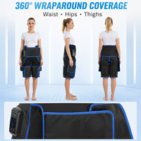 Appareil de thérapie par pression d'air séquentielle portable, enveloppes de massage par compression pour les jambes, les hanches et les cuisses, pour la récupération musculaire des athlètes