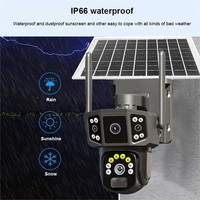 Nouveau design 3MP WiFi 4G CCTV caméra de sécurité extérieure suivi automatique PTZ caméra solaire 4g carte sim