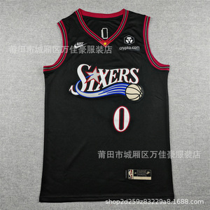 <span class=keywords><strong>Maillot</strong></span> de basketball d'entraînement brodé Maxi Embiid 21 Echicome 77 pour homme, fabriqué en Chine – Collection été - Product Image 6