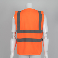 Logo personnalisable gilet de sécurité gonflable thermique respirant vêtements de travail réfléchissants haute visibilité pour la construction d'été EN