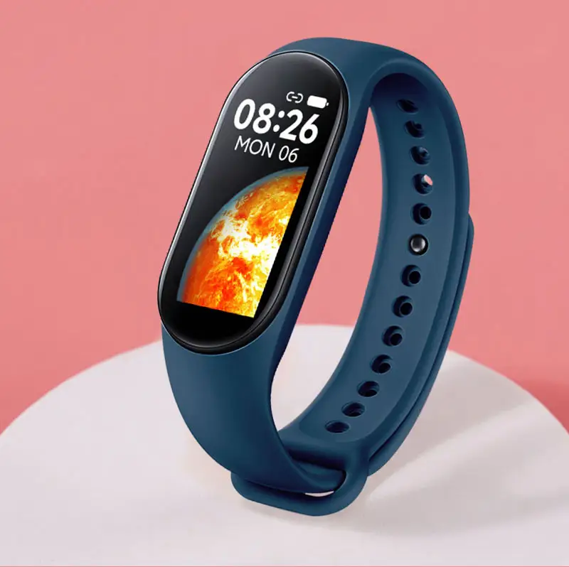 M7 Smart Watch Men Women Fitness Tracker Bracelet Heart Rate Blood Pressure Monitor M7 Smart Wristbands for Xiaomi Band 7