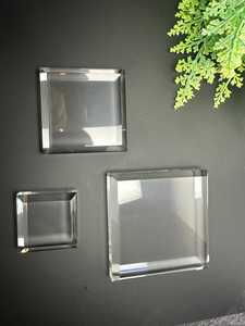 Rõ ràng Acrylic vuông cơ sở khối hiển thị cho tinh thể và khoáng sản mẫu vật đứng Acrylic chủ vát góc - Product Image 2