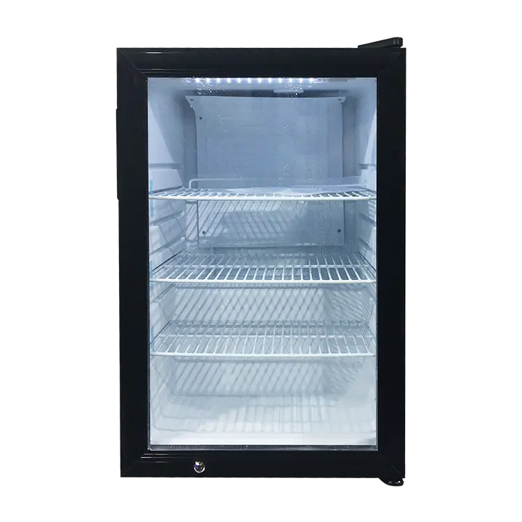 Meisda sc68 68l mini frigorífico, pequena exibição reta, refrigerador