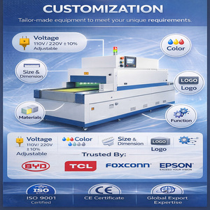 带输送带的双面紫外固化机，可定制速度，用于高效批量二次固化，适用于 PCB 和电子产品的二次固化 - Product Image 3