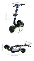 Nouveauté Trottinette Électrique Pliable pour Adulte Geofought R6 60V Double Moteur 11 Pouces Tout-Terrain 30Ah 40Ah Grande Autonomie 60-120km avec Démarrage NFC