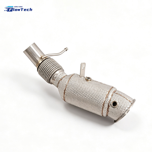 สำหรับ BMW 525i 528i F10 F18 N20 2.0T ท่อดาวน์ไปป์สำหรับรถแข่ง พร้อมแผ่นกันความร้อน เชื่อมแบบ TIG ติดตั้งได้โดยตรง อะไหล่ท่อไอเสียประสิทธิภาพสูง - Product Image 5